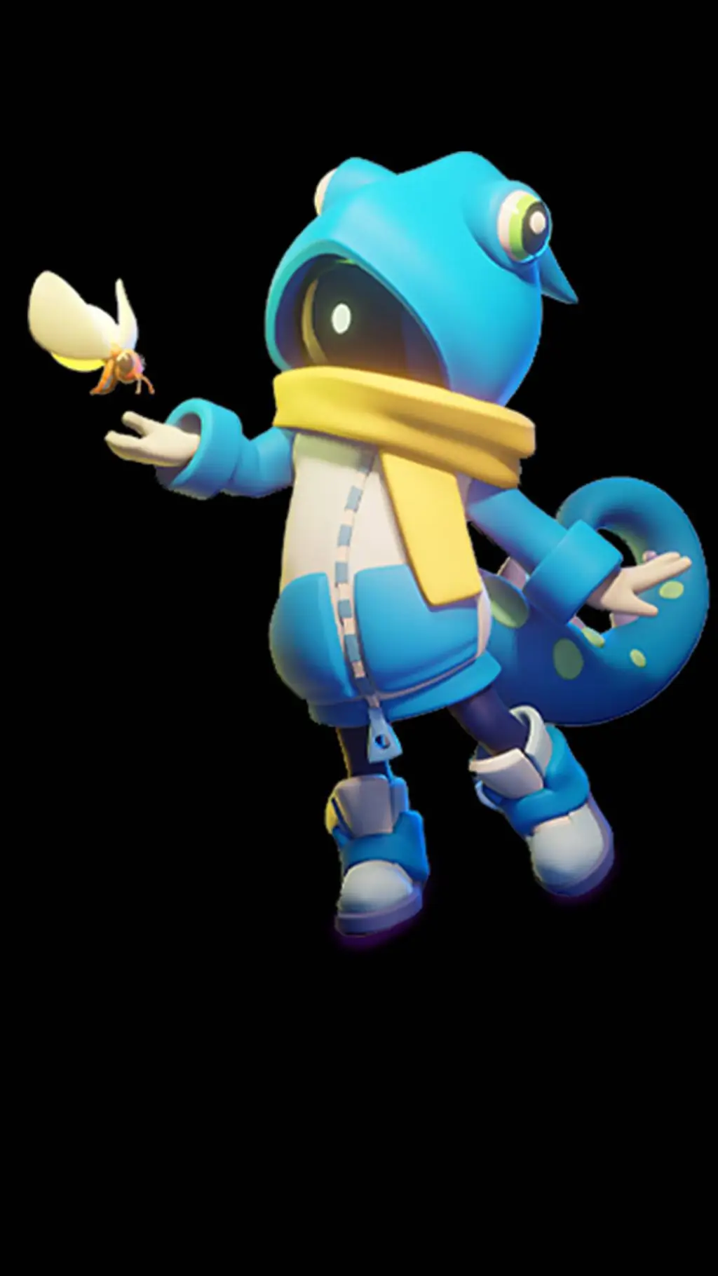 ai character: chameleon  background