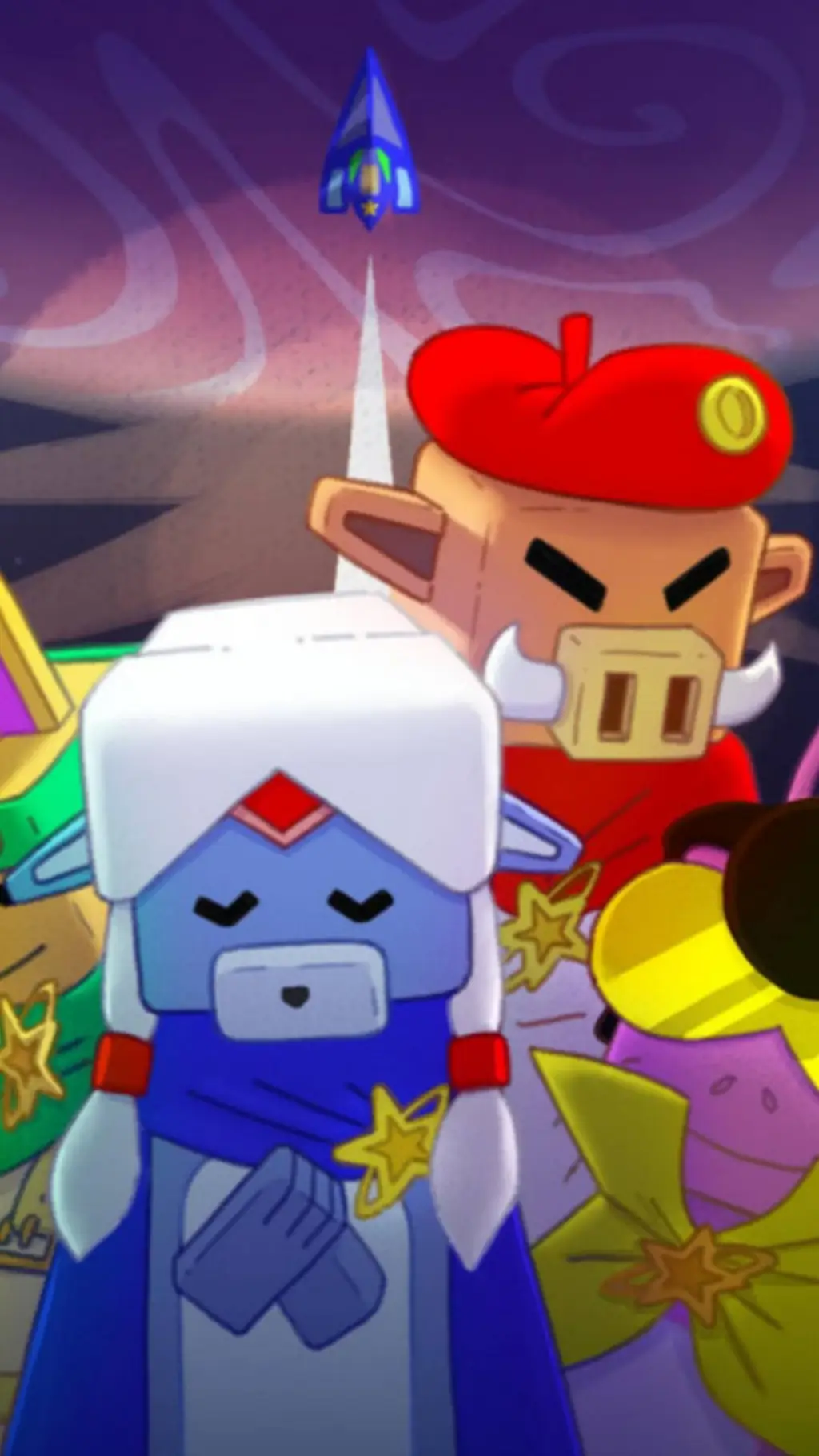 ai character: SBA cosmic crew background