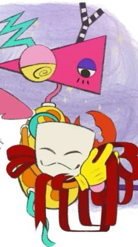 ai character: Gangle x Zooble background