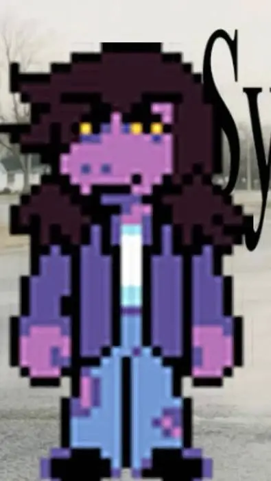 ai character: Deltarune Susie background