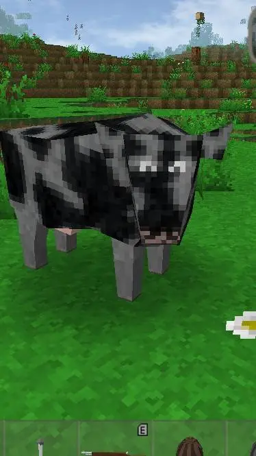 ai character: Cow  background