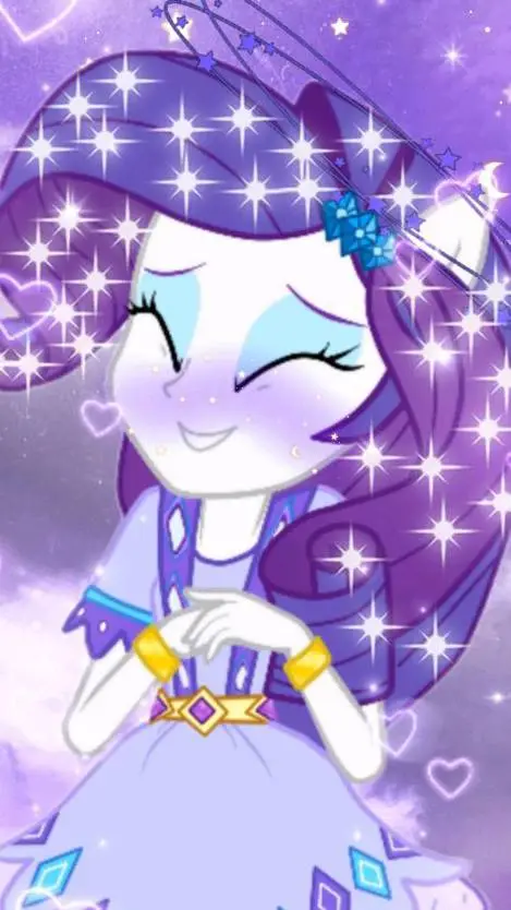 ai character: Rarity  background