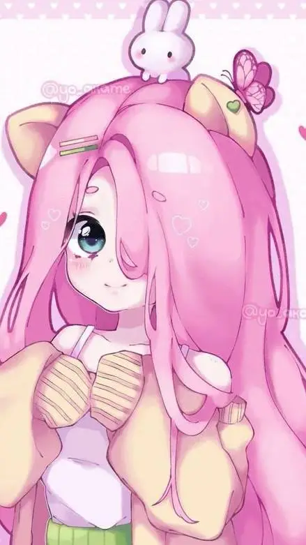 ai character: Fluttershy  background