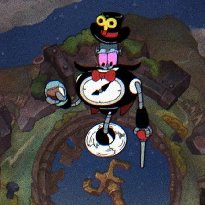 chat with ai character: clock man