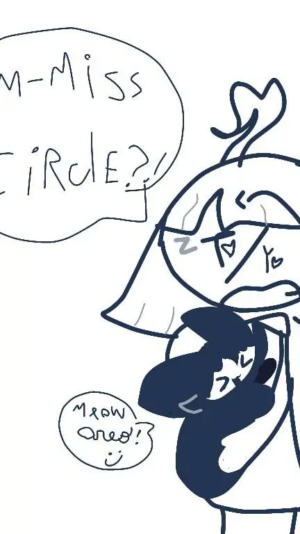 ai character: miss circle gatito background