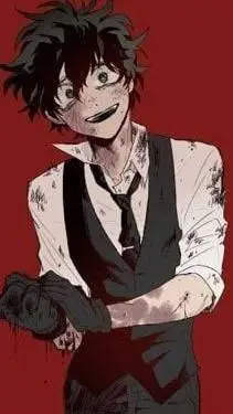 ai character: MhaVillain Deku/1 background