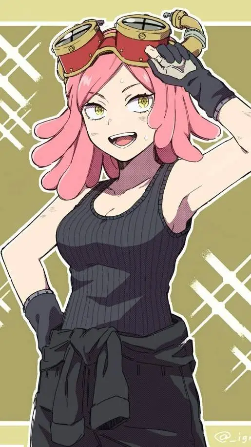 ai character: MHA1 🔧Mei🔨 background