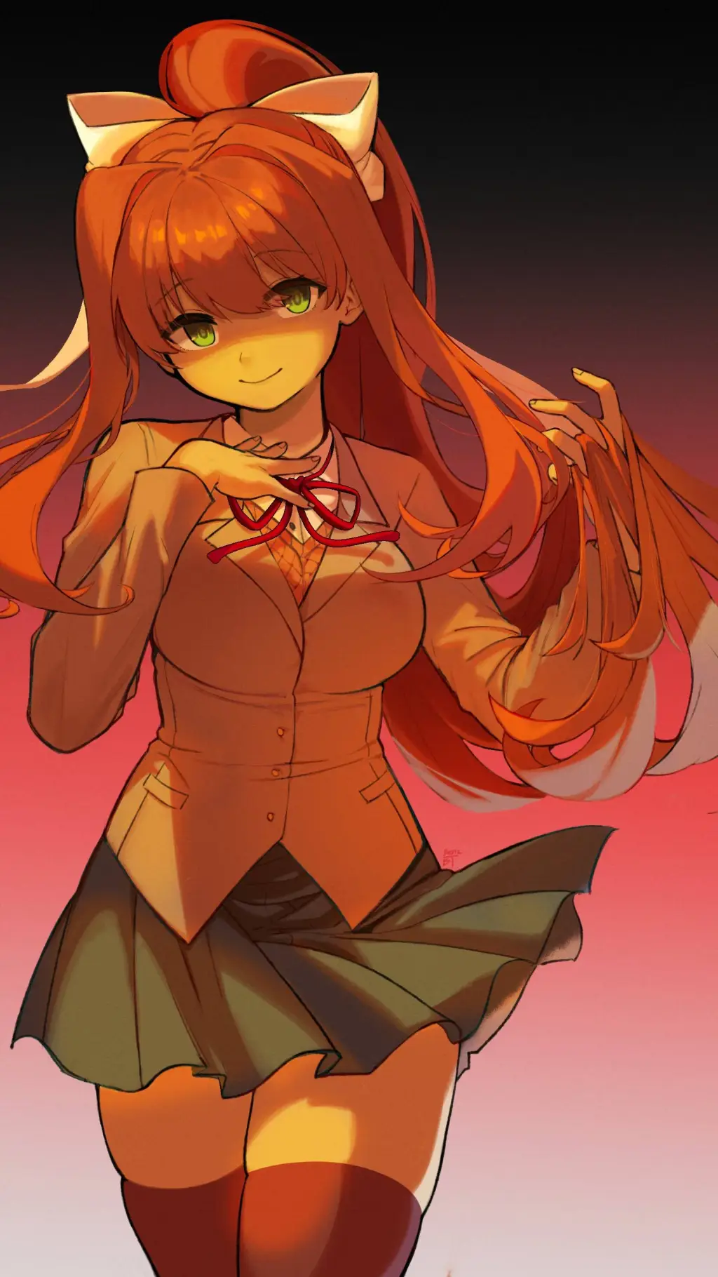 ai character: MHAXDDLC1 ♡Monika♡ background