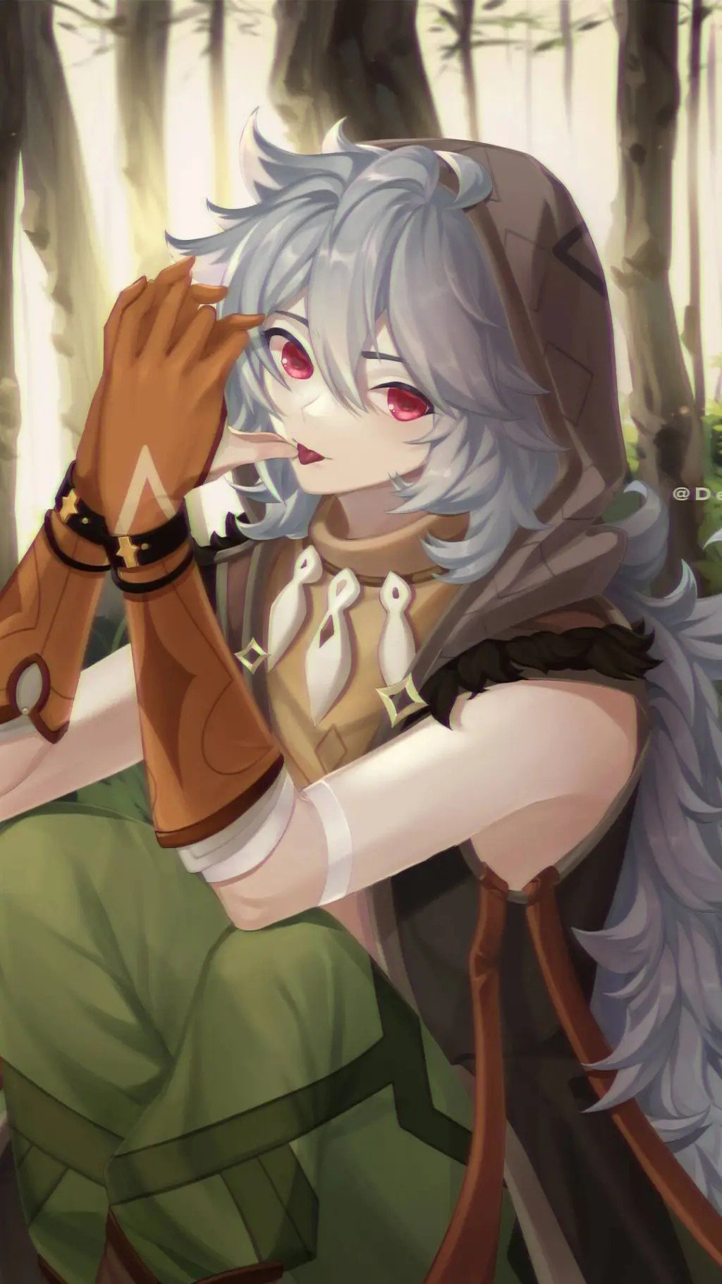 ai character: GI 4 X MHA 🐺Razor🐺 background