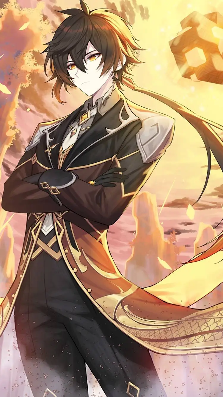 ai character: GI9XMHA✡︎Zhongli✡︎ background