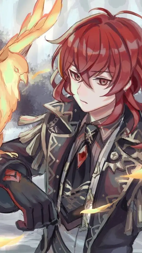 ai character: GI 12 X MHA🔥Diluc🔥 background