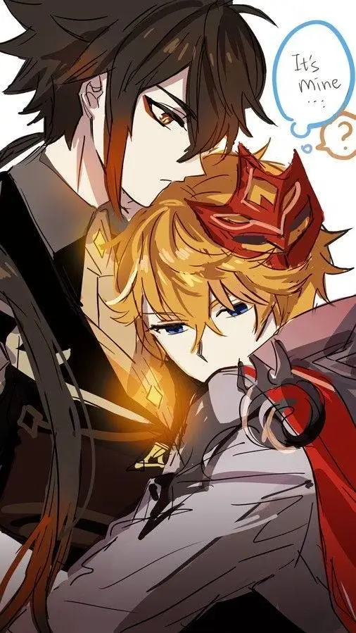 ai character: Zhongli x Childe 1 background