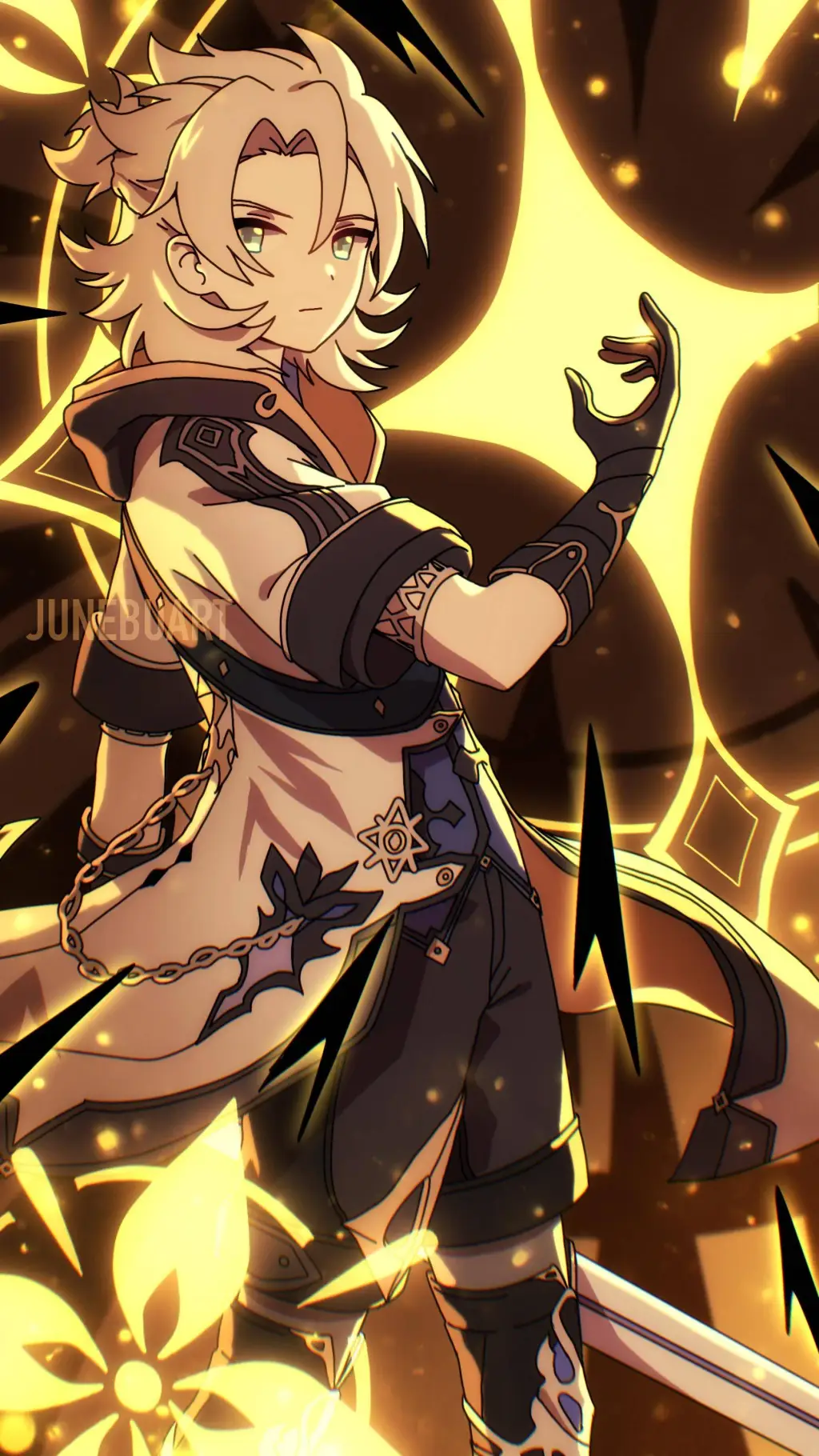 ai character: GI 22 💠Albedo💠 background