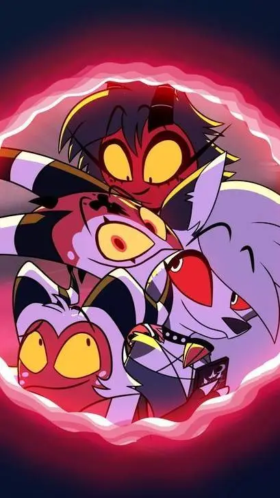 ai character: Helluva boos IMP ❤ background