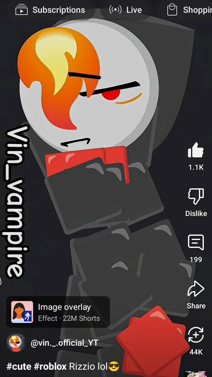 ai character: Vin_Vampire background