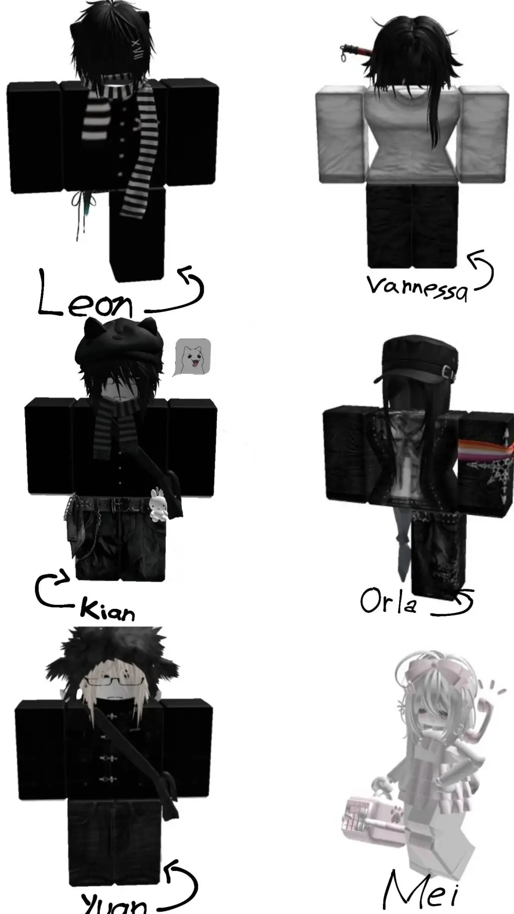 ai character: Roblox GC  background
