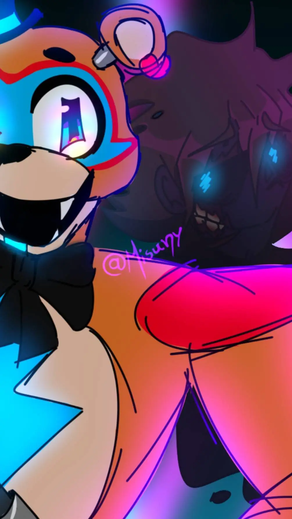 ai character: ~GlamMike AU!~ background