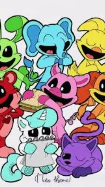 ai character: Smiling Critters background