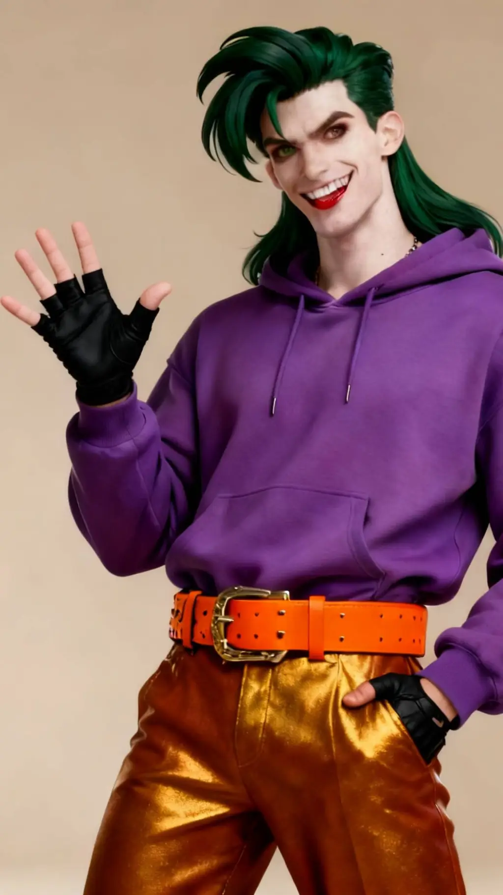 ai character: jester joker  background