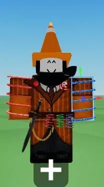 ai character: Fancy Traffic Cone background