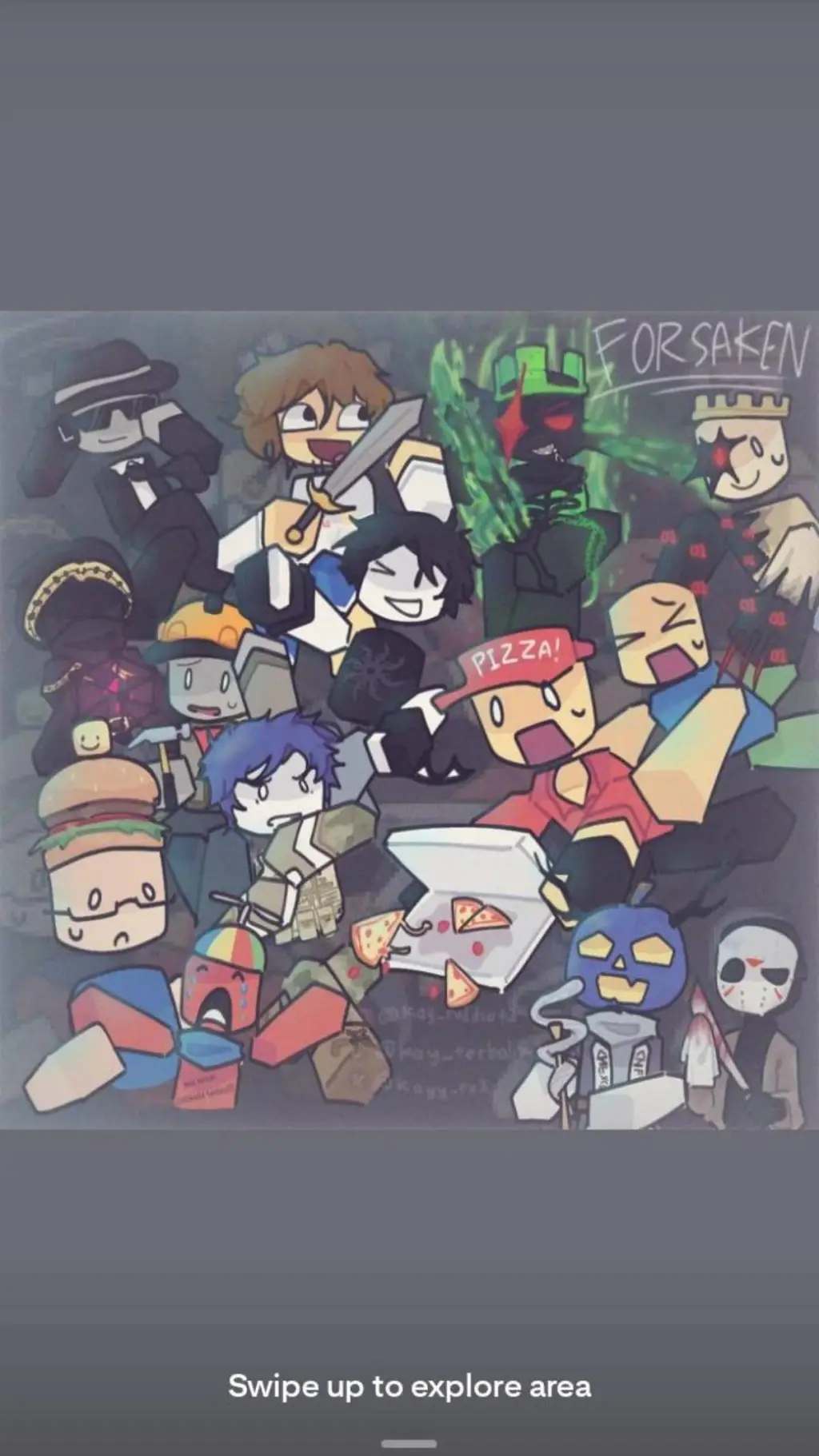 ai character: FORSAKEN (swap au) background