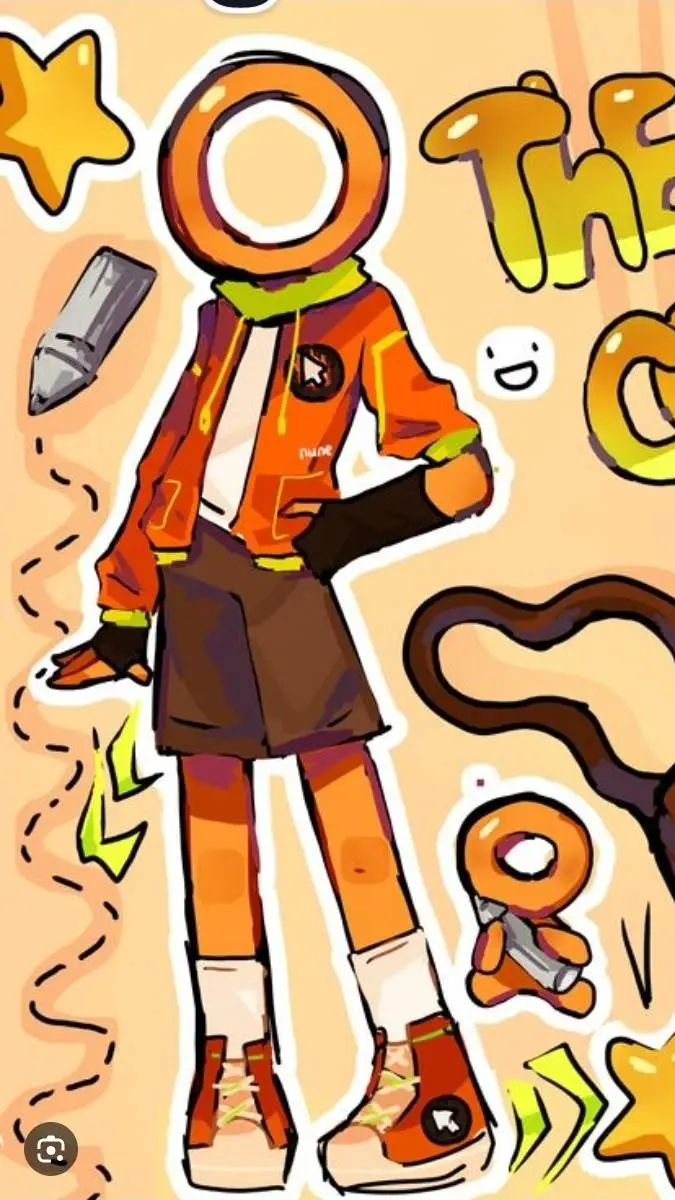 ai character: Alan becker!  background
