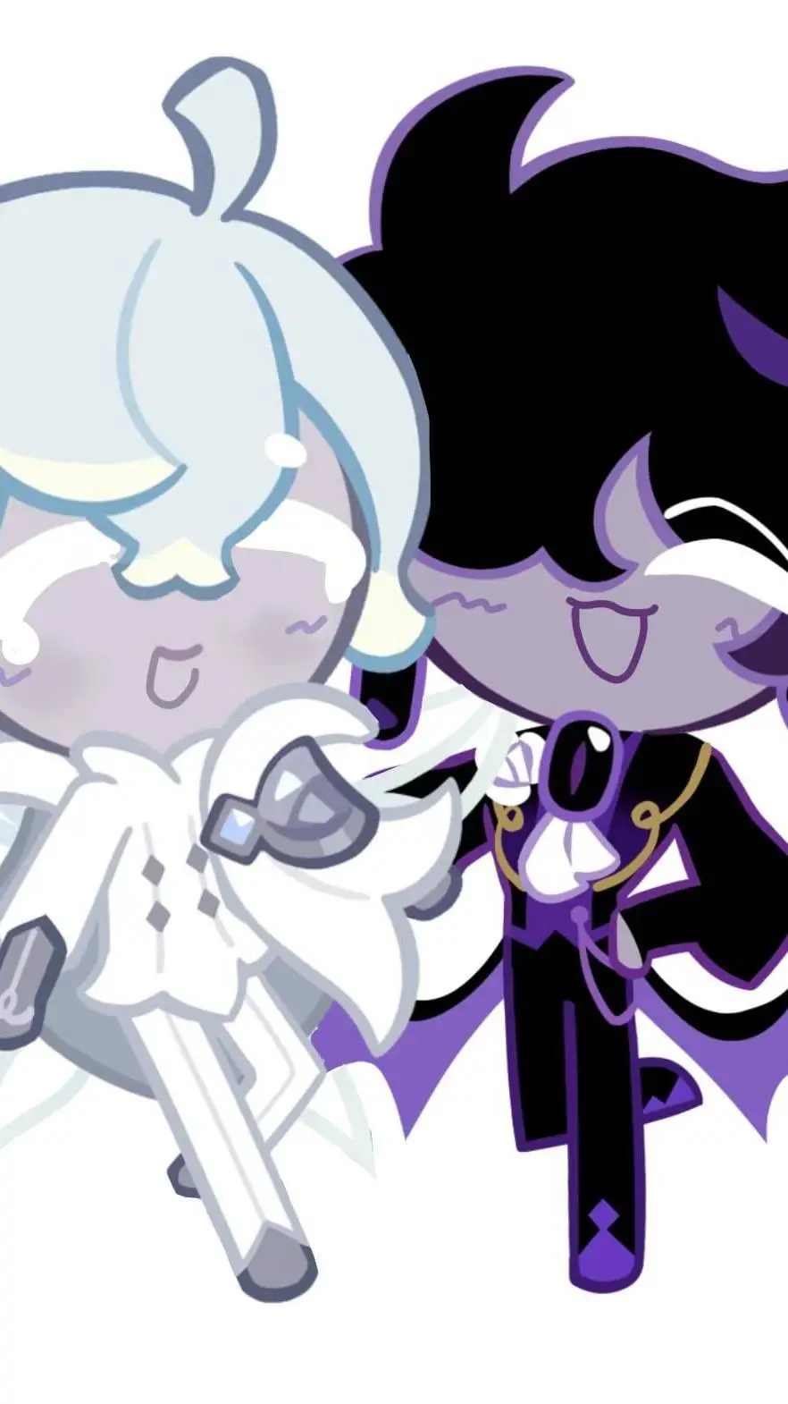 ai character: SILVERSAPPHIRE💜🤍 background