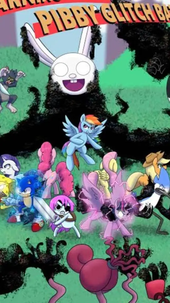 ai character: pippy glitch background