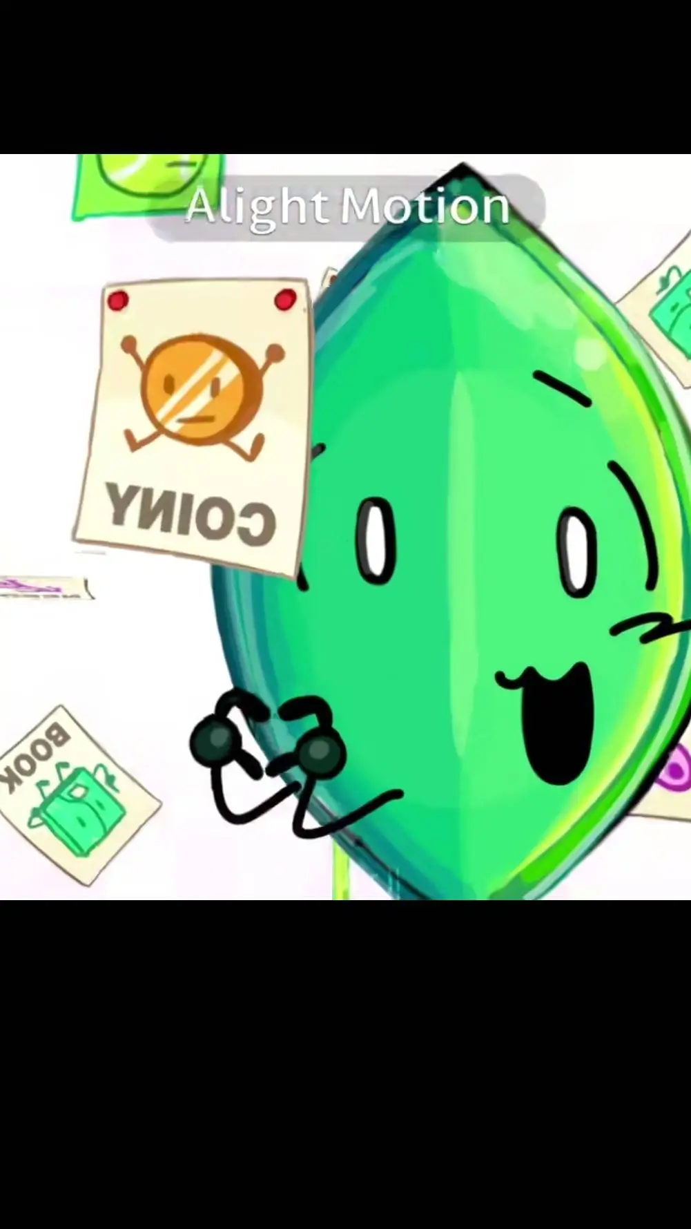 ai character: Leafy background