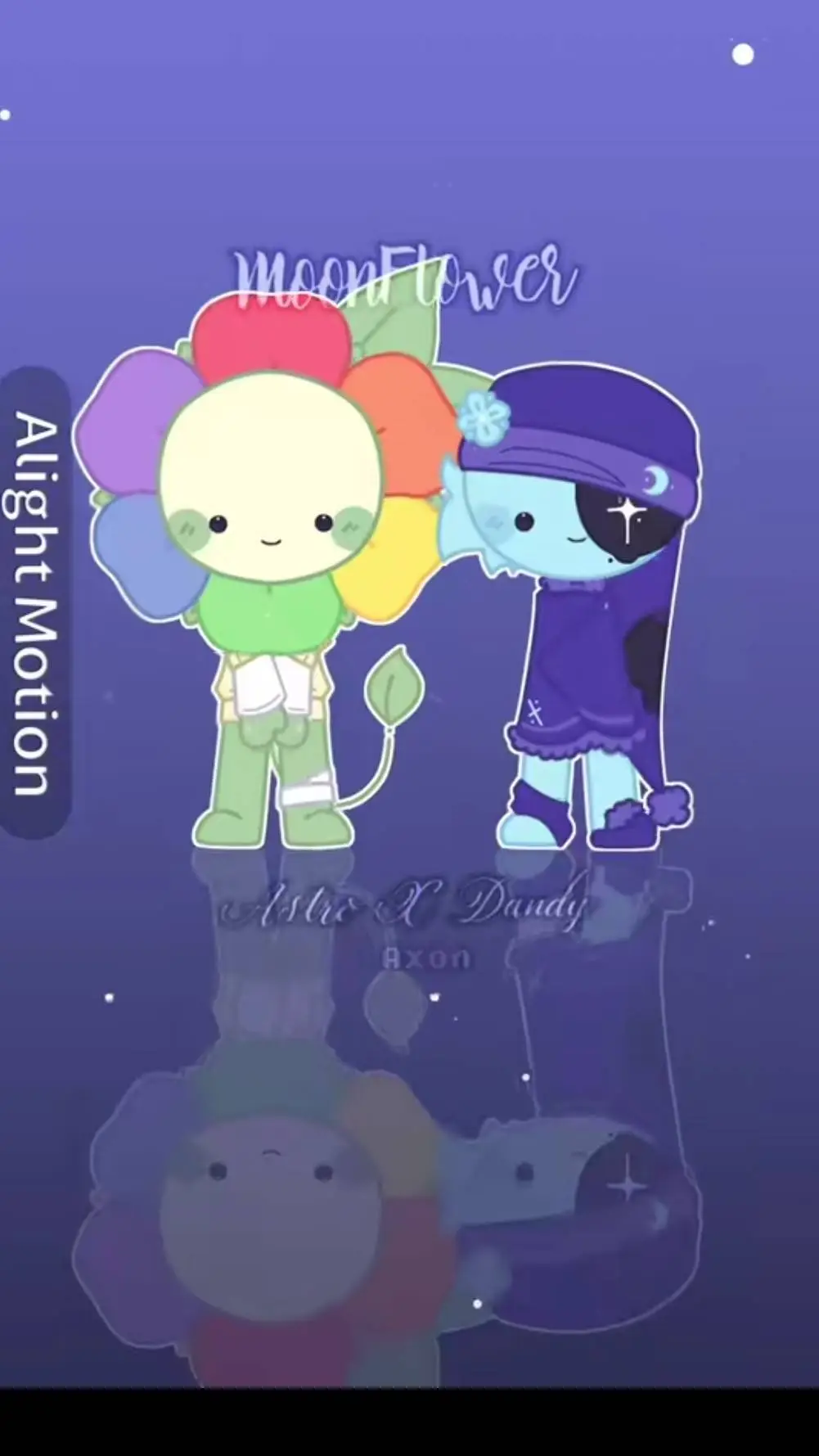 ai character: Moonflower background