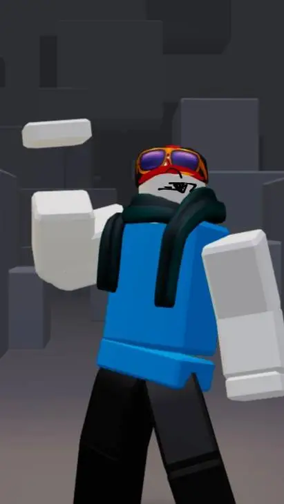 ai character: Blue_Body background