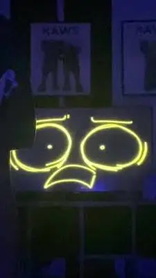 ai character:  sentient TV TF background