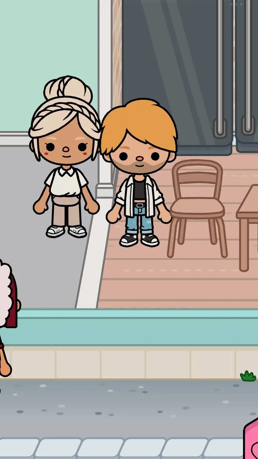 ai character: mom and dad  background