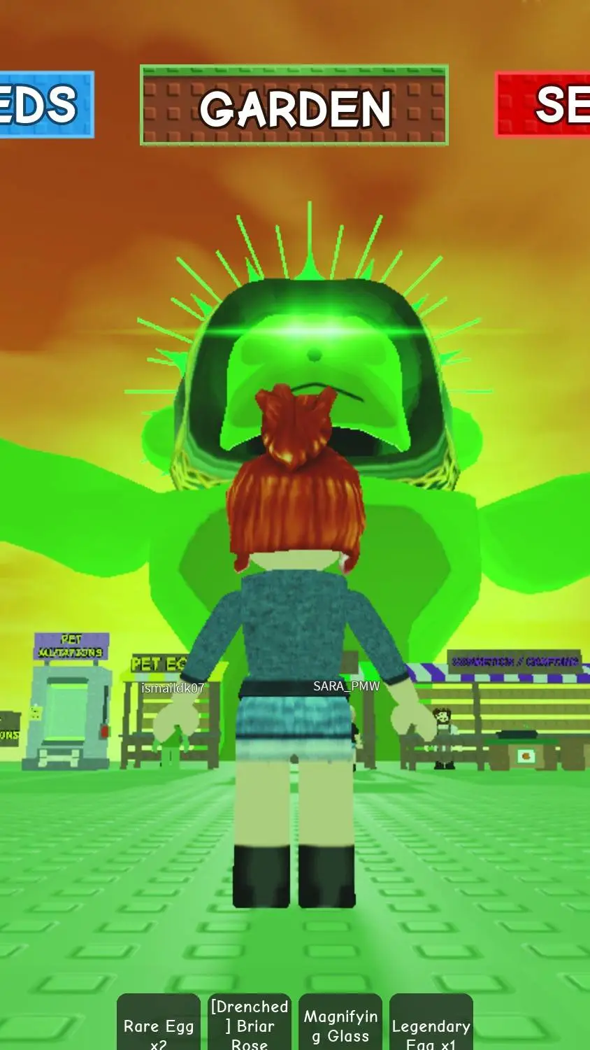 ai character: grow a garden  background