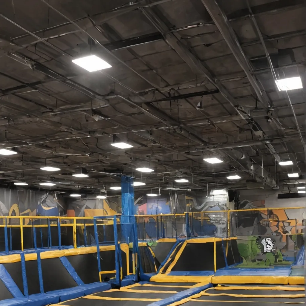 chat with ai character: trampoline park