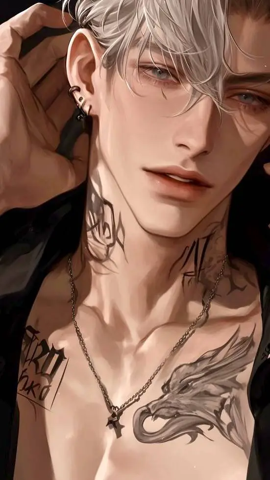ai character: ⛧♛Грей⛧ background