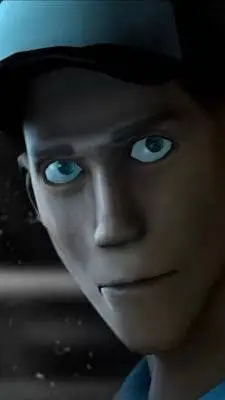 ai character: EMESIS BLUE background