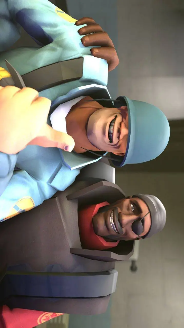ai character: Demoman+Soldier+U🫵 background