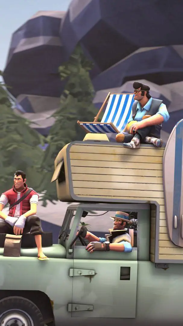 ai character: TF2 (SUMMER!!!) background