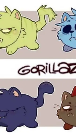 ai character: Gorillaz usual day background