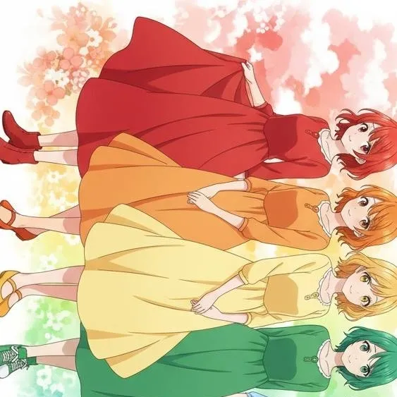 chat with ai character: The rainbow girls