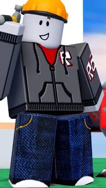 ai character: Builderman  background