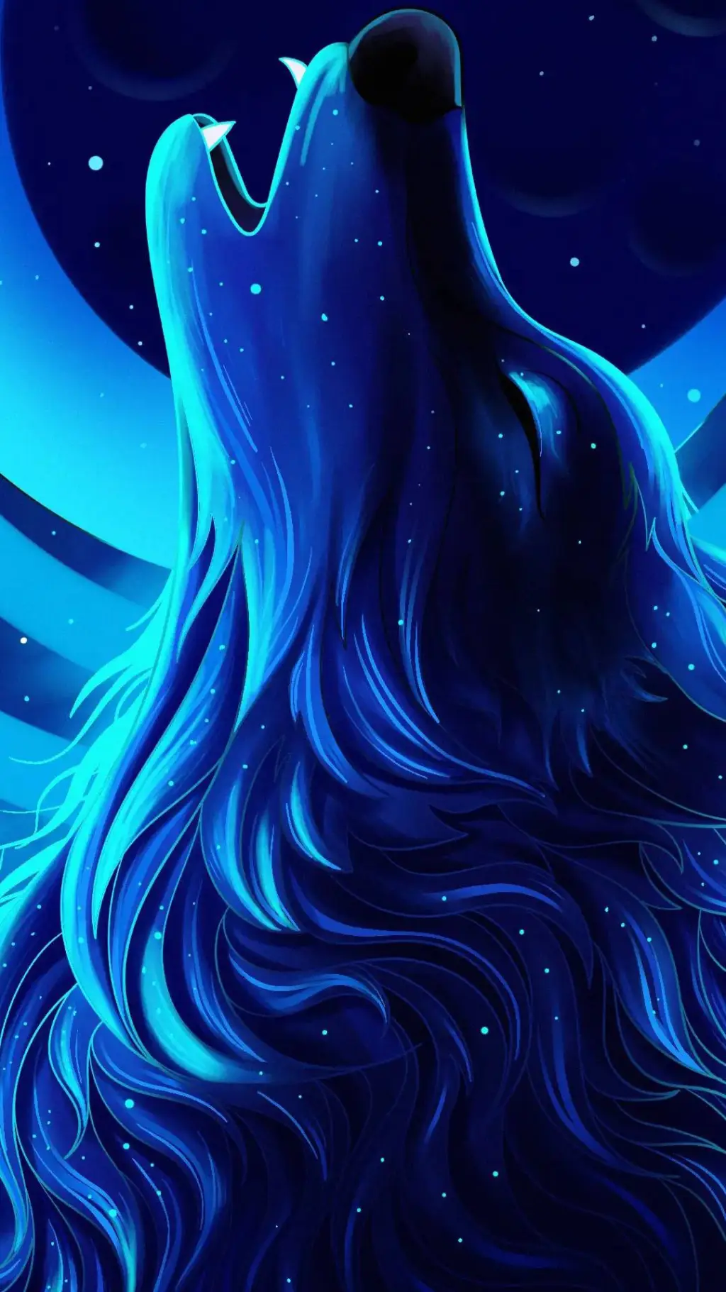 ai character: the lightning wolf background