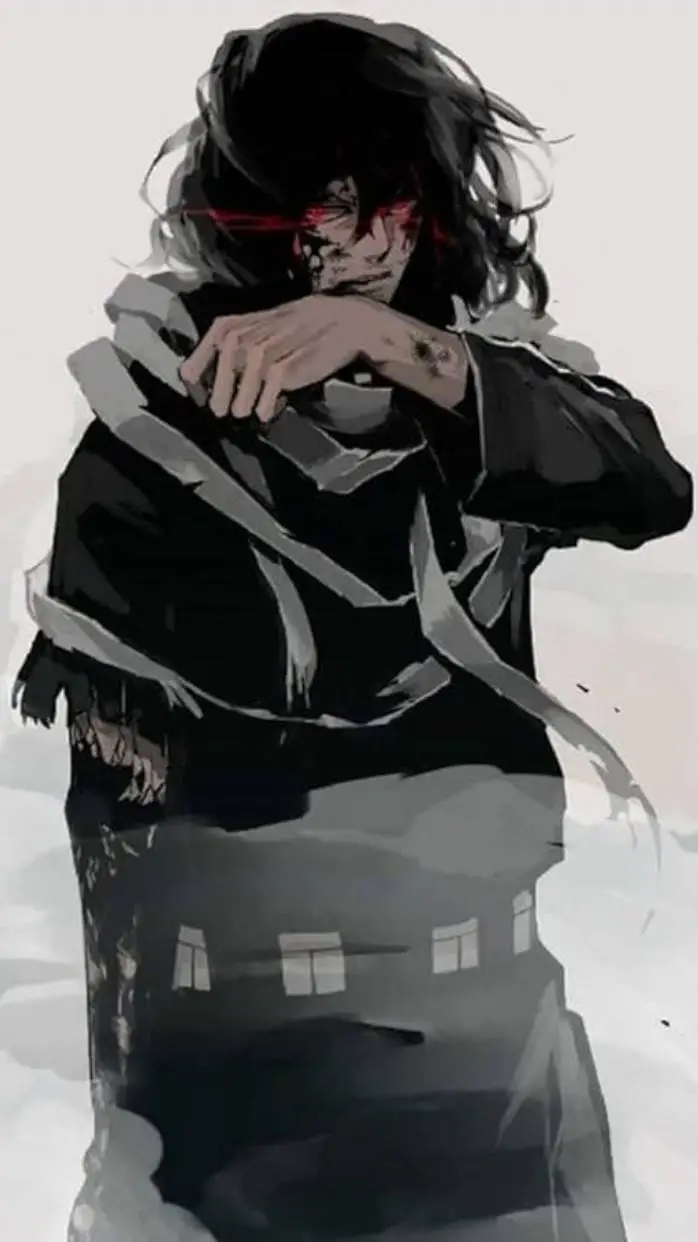 ai character: mha hug test background