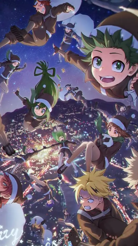 ai character: ❄MHA natale🎊⛄ background