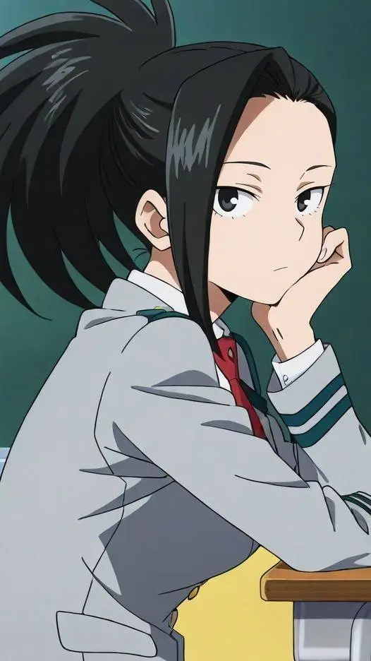 ai character: Momo🖤🍙 background