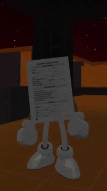 ai character: job application  background