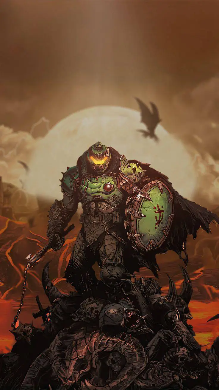 ai character: Doom Slayer background