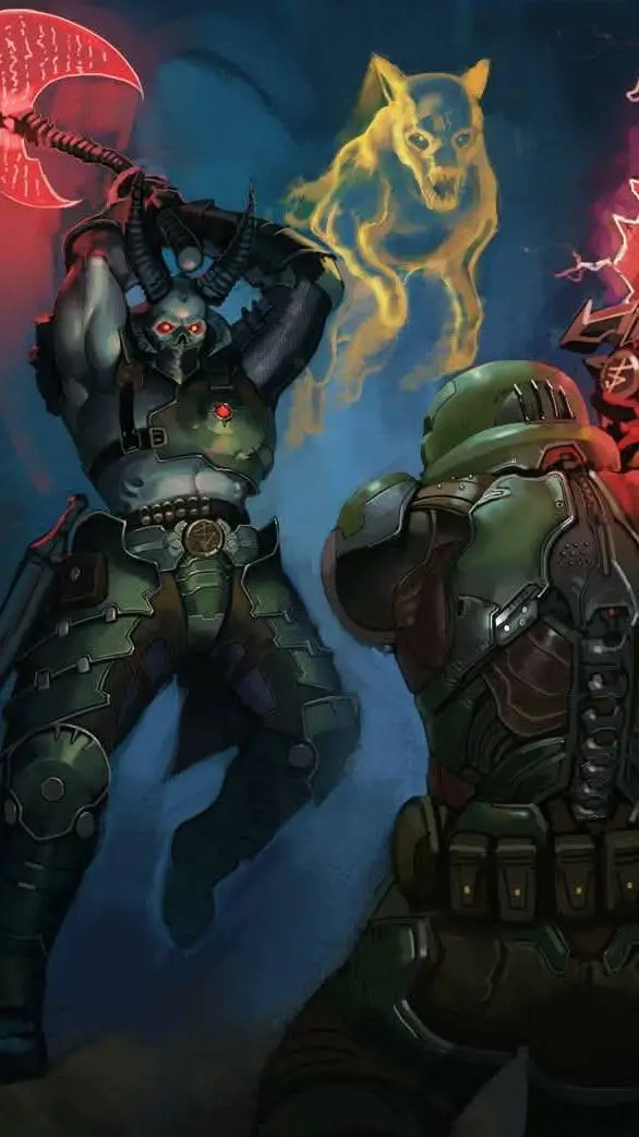 ai character: Doom Slayer background