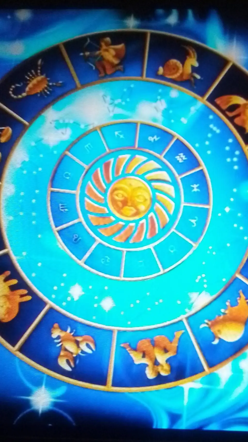 ai character: signos zodiacales background